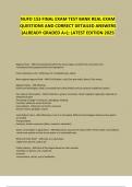 NUFD 153 FINAL EXAM TEST BANK REAL EXAM QUESTIONS AND CORRECT DETAILED ANSWERS