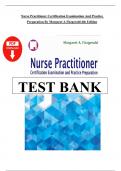 Nurse practitioner certification examination and practice preparation testbank by margaret a fitzgerald 4th edition Chapter 1-19