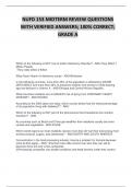NUFD 153 MIDTERM REVIEW QUESTIONS WITH VERIFIED ANSWERS&semi; 100&percnt; CORRECT&semi; GRADE A