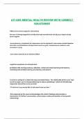 ATI CMS MENTAL HEALTH REVIEW WITH CORRECT SOLUTIONS&excl;&excl;