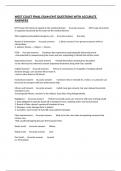 WEST COAST FINAL EXAM EMT QUESTIONS WITH ACCURATE ANSWERS