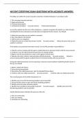 NYS EMT CERTIFYING EXAM QUESTIONS WITH ACCURATE ANSWERS 