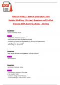 NSG223&sol; NSG 223 Exam 4&colon; &lpar;New 2024&sol; 2025  Update&rpar; Med Surg II Review&vert; Questions and Verified  Answers&vert; 100&percnt; Correct&vert; A Grade &ndash; Herzing 