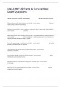 &lpar;ALL&rpar; AMT Airframe & General Oral Exam Questions And Correctly Well Defined Answers 100&percnt; Verified&period;