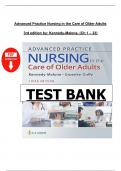 Test bank for Advanced Practice Nursing in the Care of Older Adults&comma; 3rd Edition Kennedy-Malone&comma;  Chapter 1 - 23 - Complete PDF