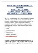 NR571&sol; NR 571 MIDTERM EXAM NEWEST ACTUAL EXAM WITH COMPLETE 80  QUESTIONS AND RATIONALIZED ANSWERS
