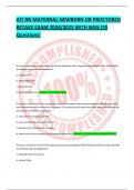 ATI RN MATERNAL NEWBORN OB PROCTORED RETAKE EXAM 2024&sol;2025 WITH NGN &lpar;70 Questions&rpar;