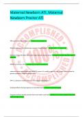 Maternal Newborn ATI&comma; Maternal Newborn Proctor ATI