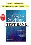 Test Bank For Primary Care Psychiatry 2nd Edition by Robert McCarron&comma; Glen Xiong Chapter 1 - 26