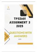 TPS2601 Assignment 3 2025 &lpar;Answer Guide&rpar; - Due 21 July 2025
