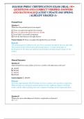 2025&sol;2026 PMH-C CERTIFICATION EXAM &vert;REAL 180&plus; QUESTIONS AND CORRECT VERIFIED ANSWERS AND RATIONALES&vert;LATEST UPDATE 2025 SPRING &vert;ALREADY GRADED A&plus;