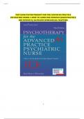 TEST BANK PSYCHOTHERAPY FOR THE ADVANCED PRACTICE PSYCHIATRIC NURSE&colon; A HOW TO GUIDE FOR EVIDENCE BASED PRACTICE 3RD EDITION by KATHLEEN WHEELER&vert;ALL CHAPTERS