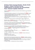 45 Hour Post License Florida &sol; Study Guide Q-Bank &sol; Expert Verified Actual 140Questions & Answers for Guaranteed Pass &sol; Newest Update 2025&sol;26&period;