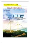 Solution Manual For Energy Its Uses and the Environment&comma; 6th Edition by Roger A&period; Hinrichs&comma; Merlin H&period; Kleinbach&comma; Rachel Wade Chapter 1-21