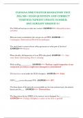 INDIANA FIRE FIGHTER MANDATORY TEST 2025&sol;300&plus; EXAM QUESTION AND CORRECT VERIFIED&sol;NEWEST UPDATE SUMMER-2025&sol;ALREADY GRADED A&plus; 