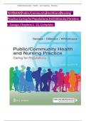 TEST BANK Public &sol; Community Health and Nursing Practice&colon; Caring for Populations&comma; 3rd Edition&comma; by Christine L&period; Savage&period;