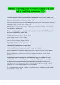 Ethical Hacking and Network Defense Exam with Verified Solutions 2024
