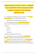 NURS 5338 University Of Texas - Arlington -Nurs 5338 Mod 2 Pretest Questions With Complete verified correct detailed Solutions 2025
