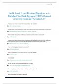 IMSA level 1 certification Questions with  Detailed Verified Answers &lpar;100&percnt; Co