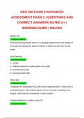 NSG 500 EXAM 2 ADVANCED ASSESSMENT EXAM 2 &vert; QUESTIONS AND CORRECT ANSWERS RATED A&plus; &vert; 2025&sol;2026 GUIDE &vert; WILKES