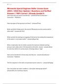 Minnesota Special Engineer Boiler License Exam &lpar;2025 &sol; 2026 New Update&rpar; &vert; Questions and Verified Answers &vert; 100&percnt; Correct &vert; Already Graded A