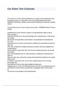 Car Sales Test Colorado questions and answers