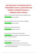 NSG 500 EXAM 3 &vert; ADVANCED HEALTH ASSESSMENT EXAM 3 &vert; QUESTIONS AND CORRECT ANSWERS RATED A&plus; &vert; 2025&sol;2026 GUIDE &vert; WILKES