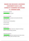 NSG500 &vert; NSG 500 EXAM 3 &vert; ADVANCED ASSESSMENT EXAM 3 &vert; 100&percnt; CORRECTLY ANSWERED AND GRADED A&plus; &vert; 2025&sol;2026 GUIDE