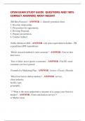 CPSM EXAM STUDY GUIDE  QUESTIONS AND 100&percnt;  CORRECT ANSWERS&vert; MOST RECENT 