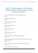 NM717 Comps Questions with Detailed  Verified Answers &lpar;100&percnt; Correct Answers&rpar;  &sol;Already Graded A&plus;