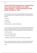 Nr 293&sol; Nr293 Pharmacology Exam 1 &vert; Newest Actual Exam Comprehensive Questions And Verified Answers Graded A&plus; &vert; 100&percnt; Guaranteed Pass &vert; 2025 Update &vert;&vert;Complete A&plus; Guide