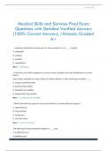Medical Skills and Services Final Exam Questions with Detailed Verified Answers  &lpar;100&percnt; Correct Answers&rpar; &sol;Already Graded  A&plus;