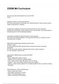 CDEM M4 Curriculum QUESTIONS WITH DETAILED VERIFIED ANSWERS &lpar;100&percnt; CORRECT ANSWERS&rpar; &sol;ALREADY GRADED A&plus;