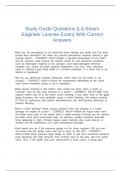 Study Guide Questions &lpar;LA Steam Engineer License Exam&rpar; With Correct Answers