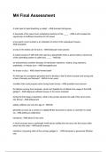 M4 Final Assessment QUESTIONS WITH DETAILED VERIFIED ANSWERS &lpar;100&percnt; CORRECT ANSWERS&rpar; &sol;ALREADY GRADED A&plus;