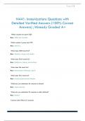N441&colon; Immunizations Questions with  Detailed Verified Answers &lpar;100&percnt; Correct  Answers&rpar; &sol;Already Graded A&plus;