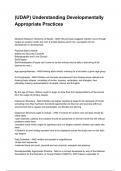 &lpar;UDAP&rpar; Understanding Developmentally Appropriate Practices QUESTIONS WITH DETAILED VERIFIED ANSWERS &lpar;100&percnt; CORRECT ANSWERS&rpar; &sol;ALREADY GRADED A&plus;