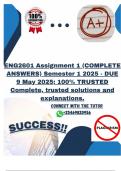 ENG2601 Assignment 1 (COMPLETE ANSWERS) Semester 1 2025 - DUE 9 May 2025