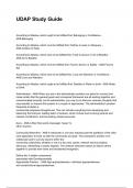 UDAP Study Guide QUESTIONS WITH DETAILED VERIFIED ANSWERS &lpar;100&percnt; CORRECT ANSWERS&rpar; &sol;ALREADY GRADED A&plus;