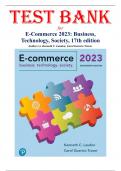 Test Bank for E-Commerce 2023&comma; 17th Edition by Kenneth C&period; Laudon
