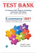 Test Bank for E-Commerce 2021&colon; Business&comma; Technology&comma; and Society&comma; 16th edition by Laudon&comma; Traver