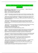 PSYC 375 Final Exam Questions with answers