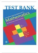 Test Bank for Problem Solving Approach to Mathematics for Elementary School Teachers 14th edition by lott complete guide