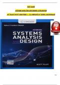 TEST BANK SYSTEMS ANALYSIS AND DESIGN 12TH EDITION  BY TILLEY SCOTT CHAPTERS 1 - 12&comma; COMPLETE A&rdquo; GUIDE&vert;&vert;RATIONALES