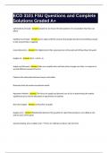 ECO 3101 FSU Questions and Complete Solutions Graded A&plus;