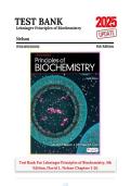 Test Bank For Lehninger Principles of Biochemistry 8th Edition By David L&period; Nelson&semi; Michael M&period; Cox &vert; 9781319228002 &vert; &vert; Chapter 1-28 &vert; All Chapters