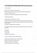 AAA Final Exam 150 Questions with Correct Answers Update 2025&period;