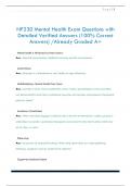 NP230 Mental Health Exam Questions with  Detailed Verified Answers &lpar;100&percnt; Correct  Answers&rpar; &sol;Already Graded A&plus;