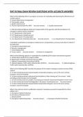 EMT-B FINAL EXAM REVIEW QUESTIONS WITH ACCURATE ANSWERS