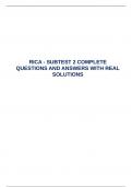   RICA - SUBTEST 2 COMPLETE QUESTIONS AND ANSWERS WITH REAL SOLUTIONS